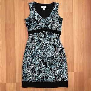Loft by Ann Taylor petite swirly sheath sleeveless